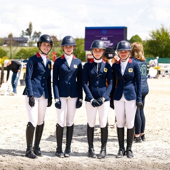 Great Britain finish second in the Pony Nations Cup of Austria after a tense jump-off